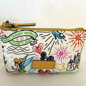NEW Dooney & Bourke Disney Parks Leather Cosmetic Pouch